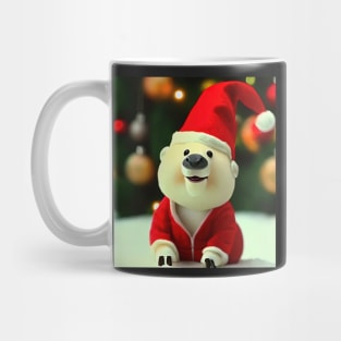 Capybara Christmas Claymation Mug